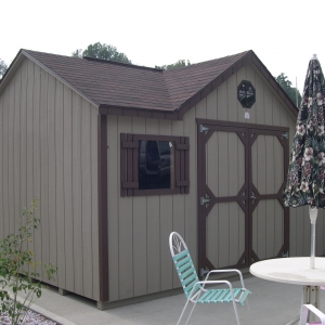 10x14 Chateau With Painted T1-11 Siding